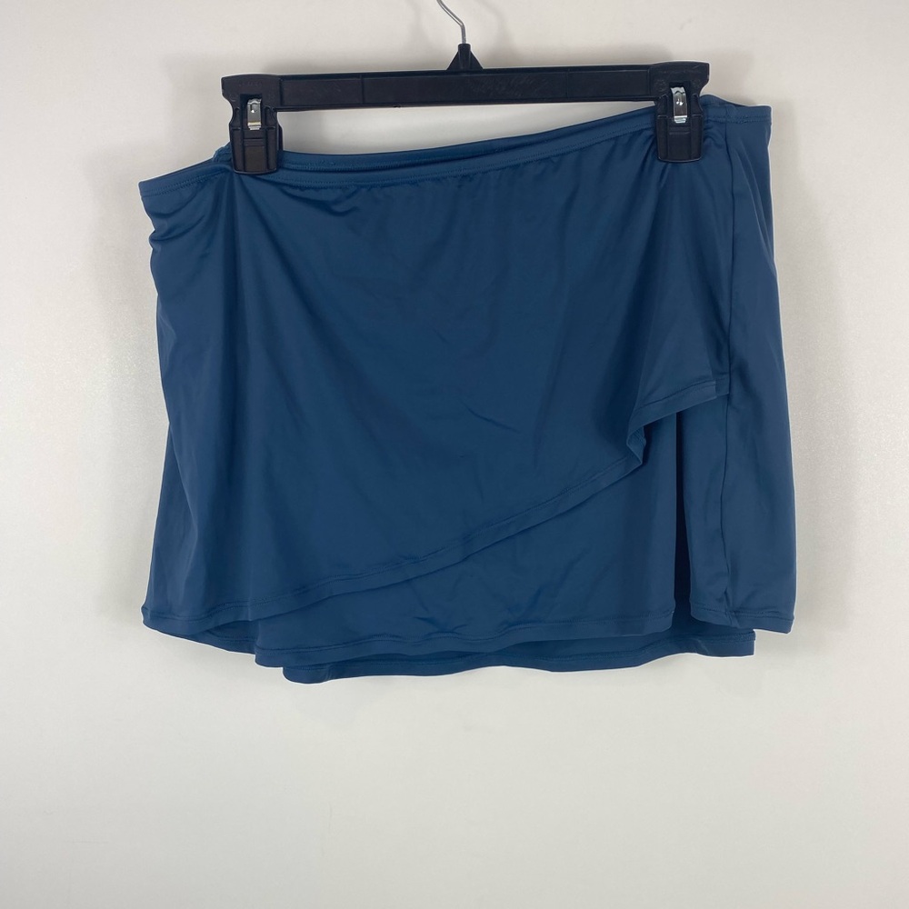 Jantzen Azure Blue Women's Swim Bottoms Skirt 14